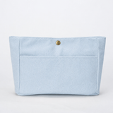 Cotton Travel Organizer Pouch with Snap Closure