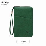 Multi-Functional RFID Blocking Passport Bag Travel Document Holder