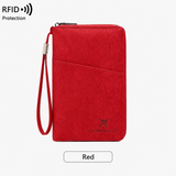 Multi-Functional RFID Blocking Passport Bag Travel Document Holder