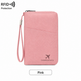 Multi-Functional RFID Blocking Passport Bag Travel Document Holder