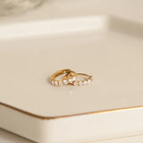 Classic CZ Huggie Hoop Earrings