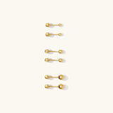 Tiny Ball Screwback Stud Earrings