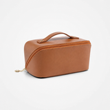 Travel Makeup & Toiletry Bag – Large PU Leather Cosmetic Organizer