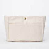 Cotton Travel Organizer Pouch with Snap Closure