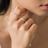Baguette Cluster Ring