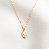 Tiny Virgin Mary Necklace