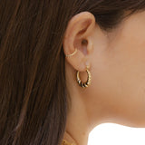 Croissant Hoop Earrings