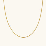 Thin Curb Chain Necklace