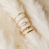 Baguette Cluster Ring