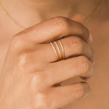 Pavé CZ Stacking Ring