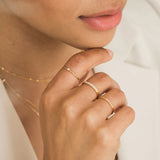 Triple Pavé CZ Stacking Ring