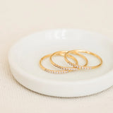 Pavé CZ Stacking Ring