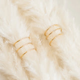 Triple Pavé CZ Stacking Ring