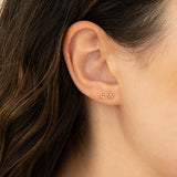 Tiny Initial Stud Earring - Single
