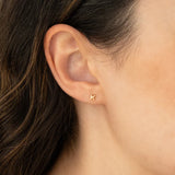 Tiny Initial Stud Earring - Single