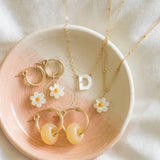Daisy Hoop Earrings