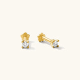 CZ Flat Back Stud Earring