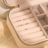 Triple Ball Flat Back Stud Earring