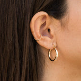 Gold Chunky Hoop Earrings