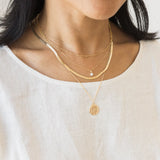 Gold Herringbone Necklace