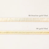 Gold Herringbone Necklace