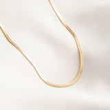 Gold Herringbone Necklace