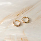 Huggie Hoop Earrings - 14k Solid Gold