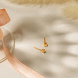 Tiny Cube Stud Earrings
