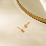 Tiny Cube Stud Earrings