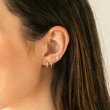 Thick Huggie Hoop Earrings