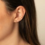 Tiny Clover Stud Earrings