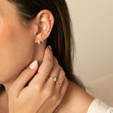 Tiny Clover Stud Earrings