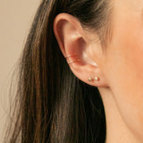 Tiny Clover Stud Earrings