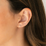Tiny Bar Stud Earrings
