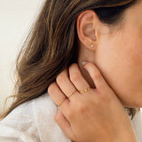 Tiny Bar Stud Earrings