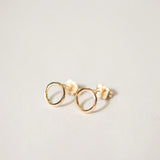 Karma Circle Stud Earrings