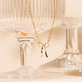 Soie Bow Necklace