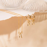Bow Hoop Earrings