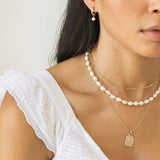 Pearl Hoop Earrings