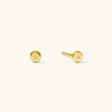 Tiny Circle CZ Stud Earrings