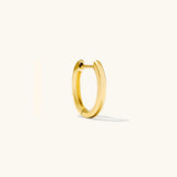 Oval Huggie Hoop Earrings