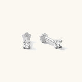 CZ Flat Back Stud Earring