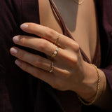 Hammered Stacker Ring