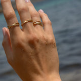 Crossover Cubic Zirconia Eternity Ring