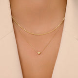 Puffy Heart Pendant Necklace