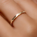 Hammered Stacker Ring