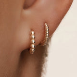 Essential Beaded Hoops Layering Set