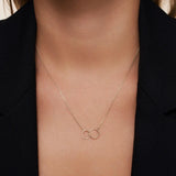 Linked Infinity Pendant Necklace