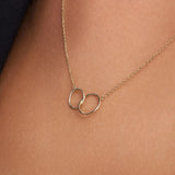 Linked Infinity Pendant Necklace