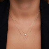 Round Cut Cubic Zirconia Pendant Necklace
